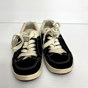 Simple OS black Suede & White Leather Sneakers Mens Size 6.5 or Women 8.5